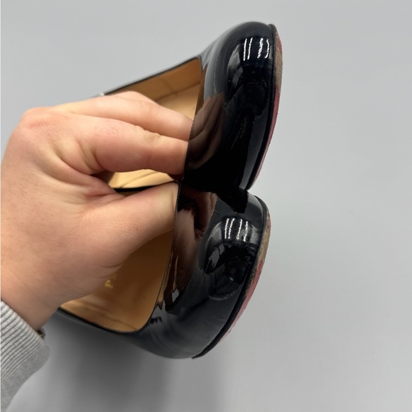 Christian Louboutin Black Patent Leather Pumps - 39.5 - Picture 7 of 11